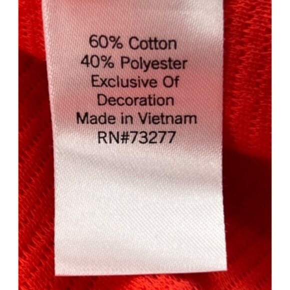 Evri Womens Short Sleeve Top Size 1X Plus Red - Picture 4 of 5